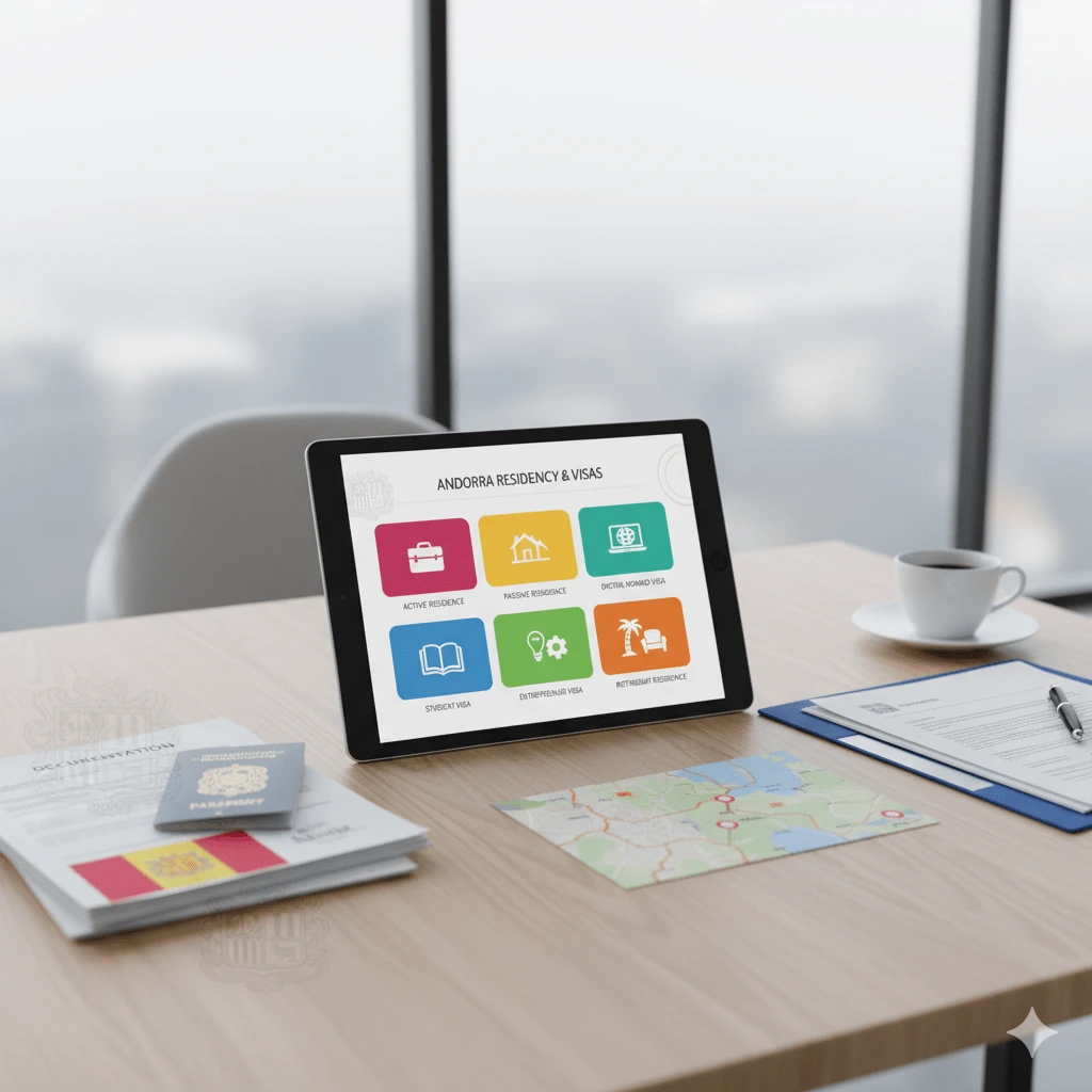 Tipos de residencias y visados en Andorra